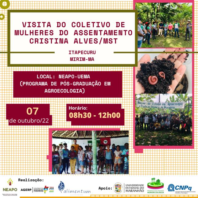 VISITA DO COLETIVO DE MULHERES DO ASSENTAMENTO CRISTINA ALVES/MST